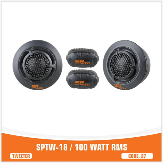 SP Audio TW18 Car Tweeters 100W RMS 200W Max – Pair