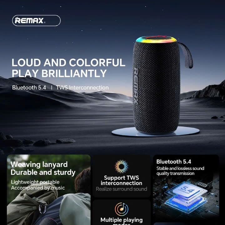 REMAX Bluetooth Speaker, 4-5 Hours Playback