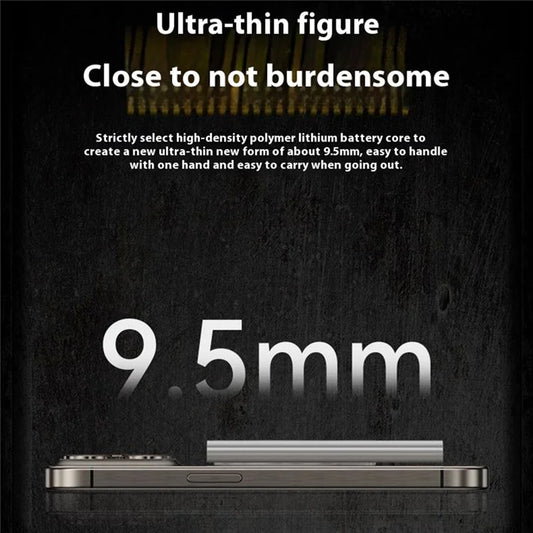 Ultra-thin powerbank with 9.5 mm thickness