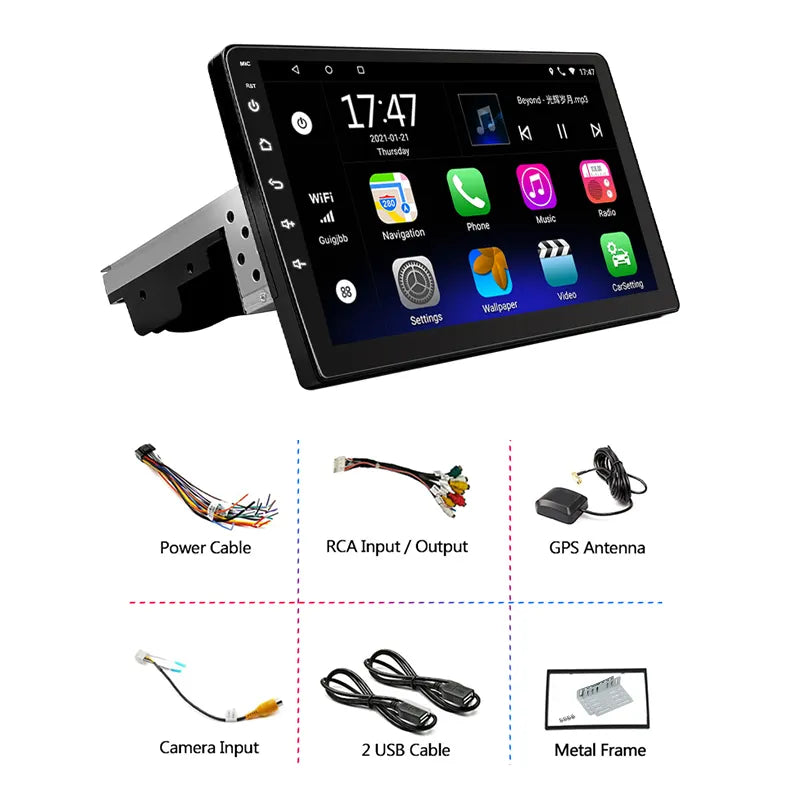 R&D Car Stereo 1 Din Android Car Radio 9 Inch 2gb 32gb Carplay Android Auto