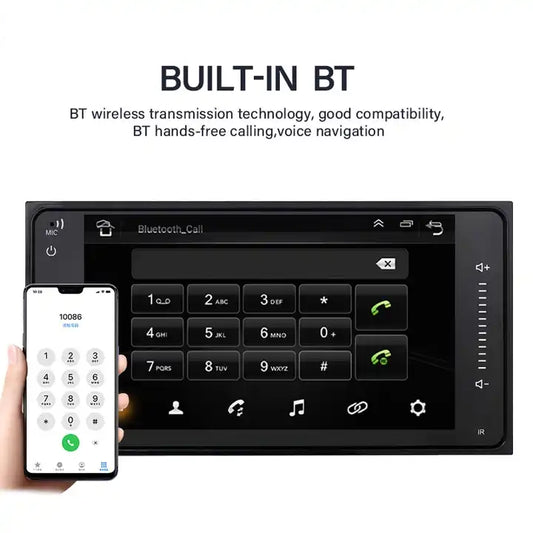 Car radio with built-in Bluetooth