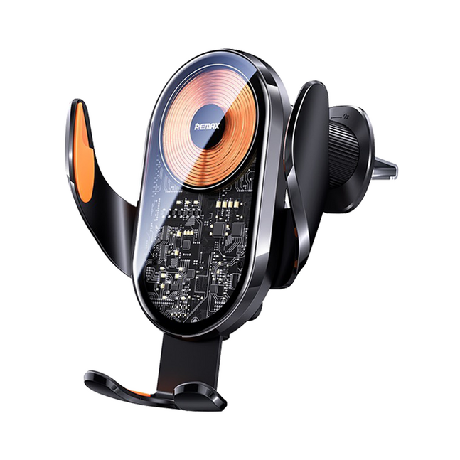 Remax Ultra-thin Wireless Car Charger Black 15w
