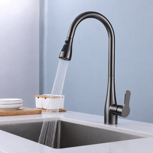 Modern Touch Control Stainless Steel Kitchen Faucet – 360° Rotating Pull Out Sink Mixer Tap for Hot & Cold Water