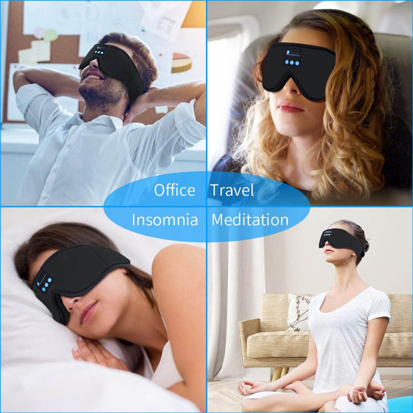 R&D SLEEP MASK WITH HEADPHONES
