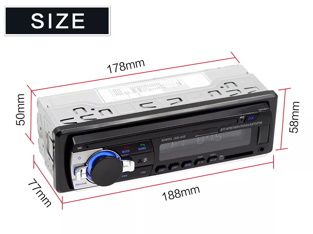 SIZE OF THE RADIO