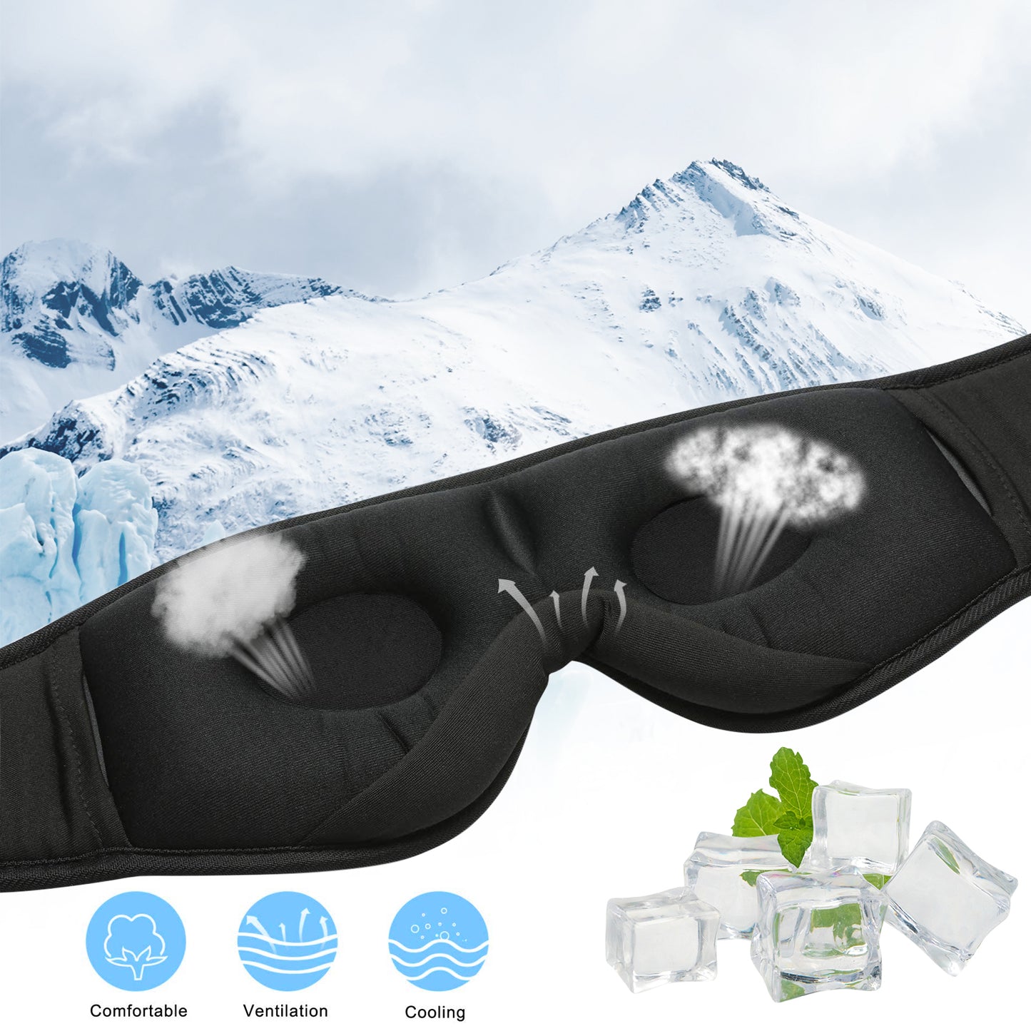 R&D SLEEP MASK WITH HEADPHONES