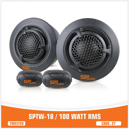 SP Audio TW18 Car Tweeters 100W RMS 200W Max – Pair