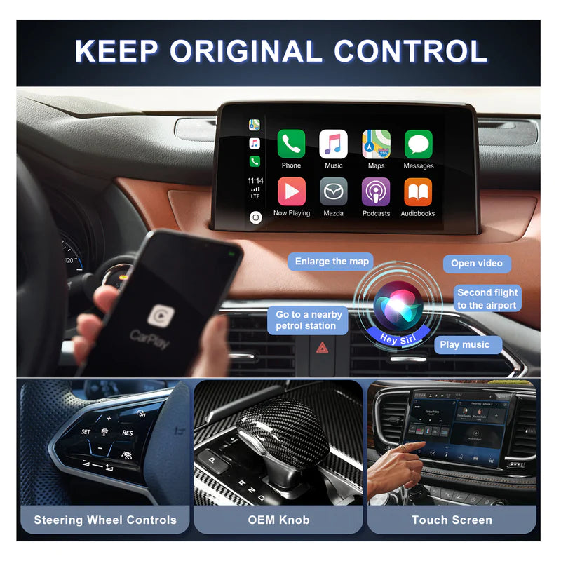 R&D Magic Box Carplay Converts Wired to Wireless  for iPhone Devices