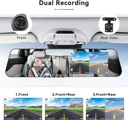 Full HD Car Mirror Dashcam