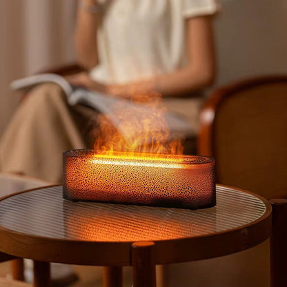 R&D Flame Diffuser Humidifier with 7 Colors Changing Volcano style