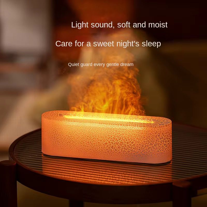 R&D Flame Diffuser Humidifier with 7 Colors Changing Volcano style