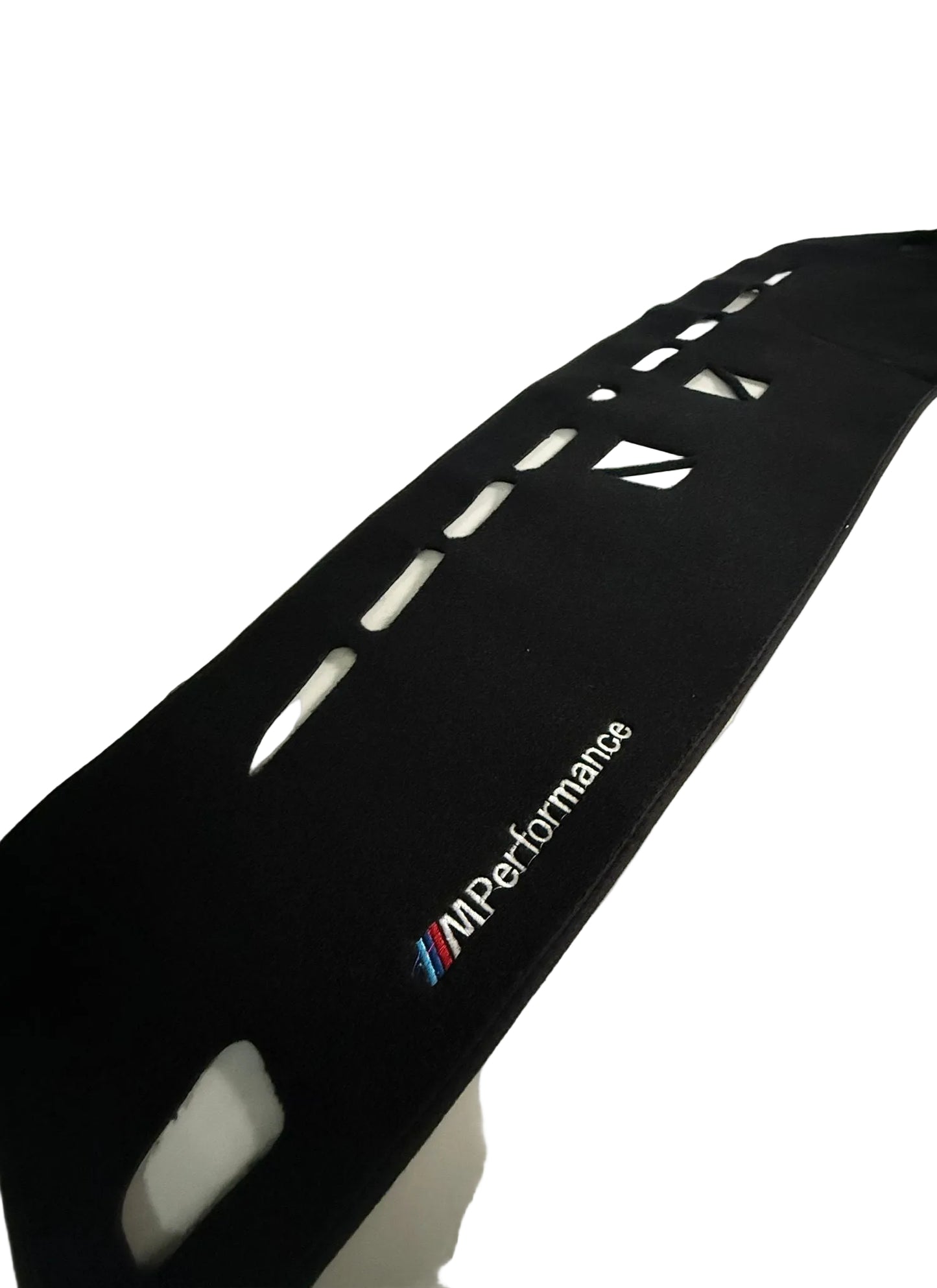 BMW M Performance car spoiler on a white car