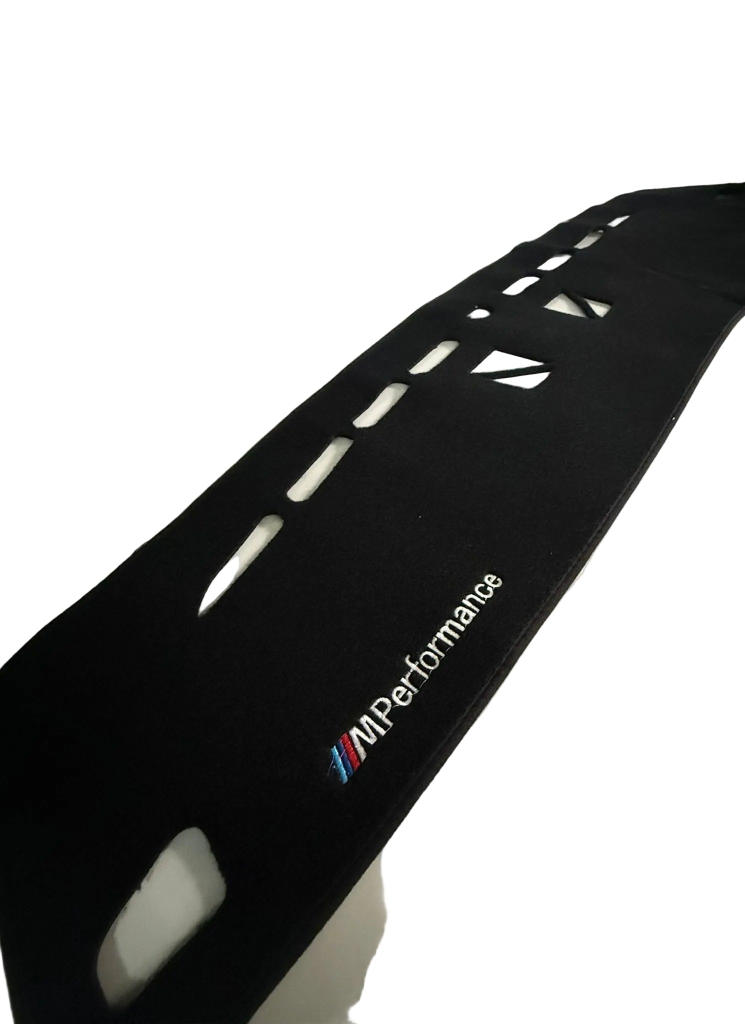 BMW M Performance car spoiler on a white car