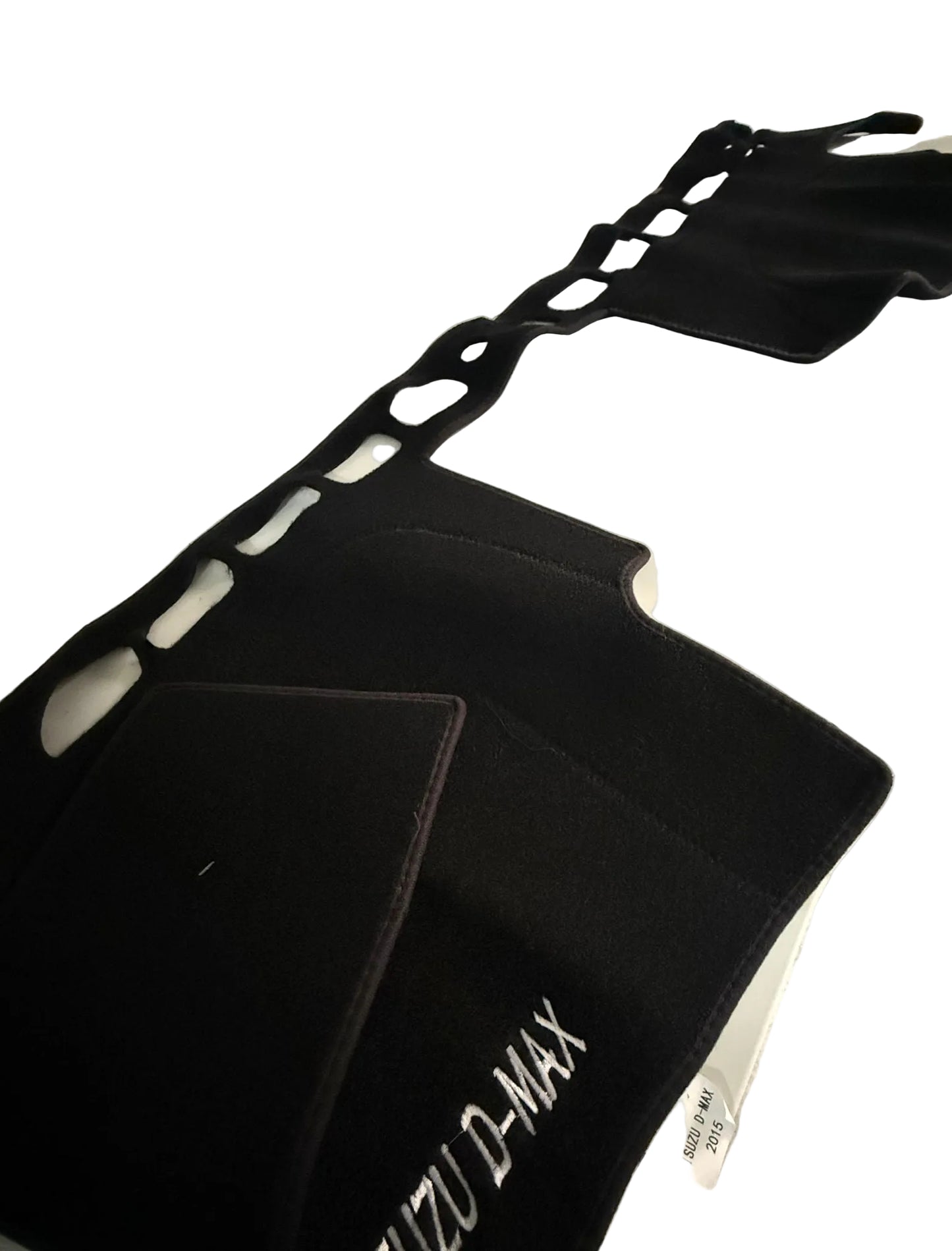 Black car mats with 'HONDA' branding on a white surface
