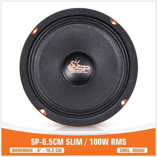 SP Audio SP 6.5CM Slim Midrange Speaker 6.5" (16.5cm) 100W RMS