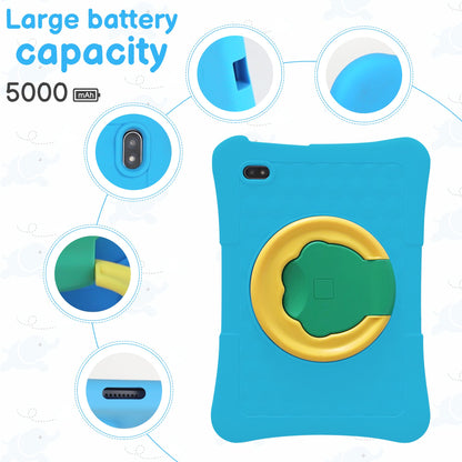 Veidoo Kids Tablet – 10" Android 13, 8GB RAM (4GB + 4GB Expandable), 128GB Storage, WiFi 6, Eye Protection IPS Screen, Parental Control App