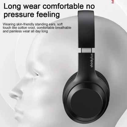 Original  Lenovo Thinkplus TH10 Bluetooth 5.0 Noise Canceling Headphones Music Headset