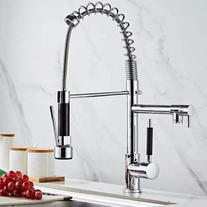 360° Stainless Steel Kitchen Faucet – Modern Hot & Cold Mixer Tap
