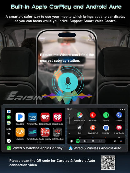 Fiat 500 7" Android 15 Car Radio – 2GB+32GB | Wireless CarPlay & Android Auto