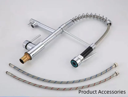 360° Stainless Steel Kitchen Faucet – Modern Hot & Cold Mixer Tap